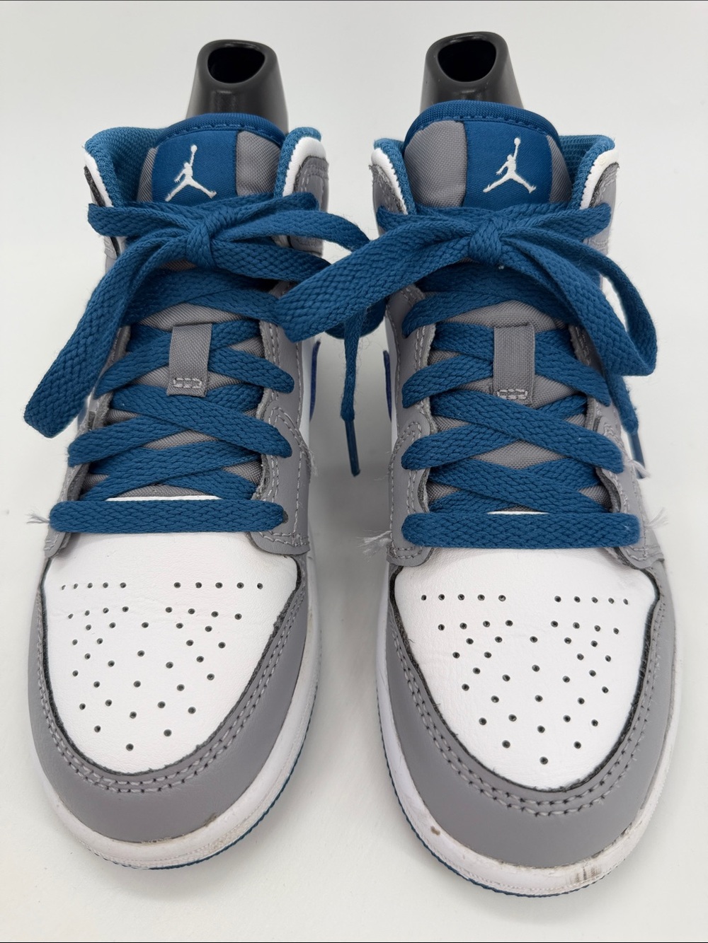 Air Jordan 1 Mid PS "Cement True Blue" (Style Code: DQ8424-014) Size 13.5 C - Picture 8 of 16